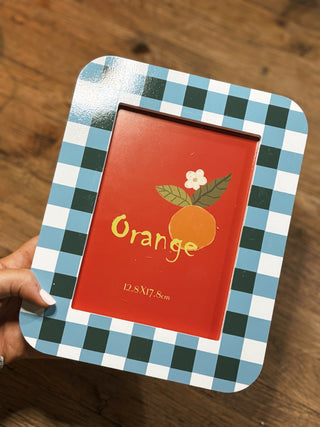Plaid Photo Frame