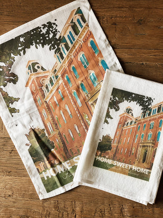 Large Home Sweet Home Old Main Tea Towel