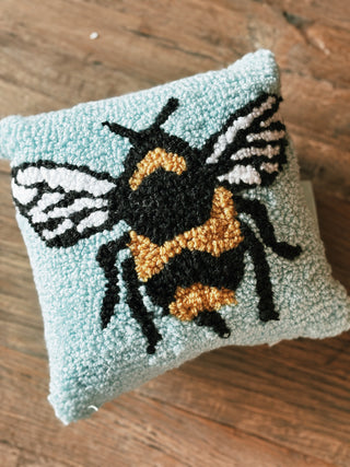 Bumble Bee Hooked Pillow