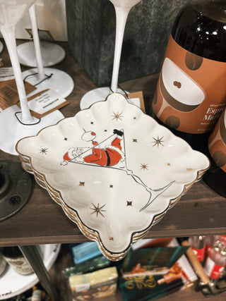Holiday Cheers Scalloped Plate