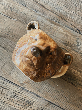 Stoneware Animal Head Shaped Mug