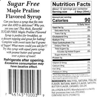 War Eagle Mill- Sugar-Free Maple Praline Syrup