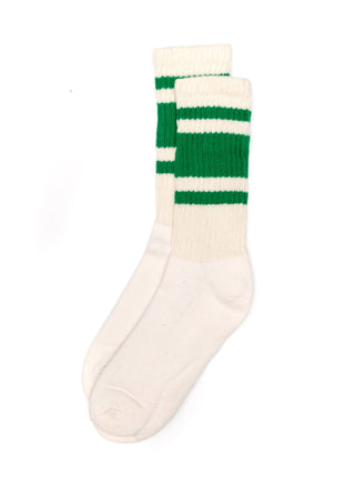 The Mono Stripe Socks: Kelly Green