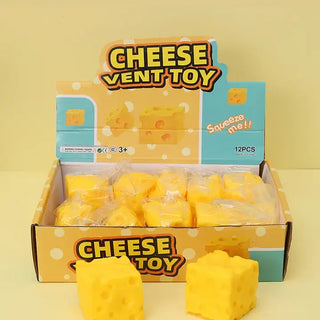 Pink pop - Mini Cheese Cube Squishy