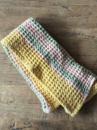 Yellow Waffle Weave Tea Towel