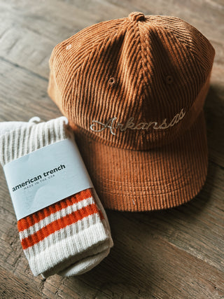 The Mono Stripe Socks: Orange