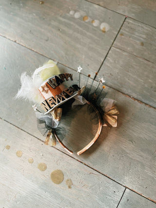Happy New Year Top Hat Headband