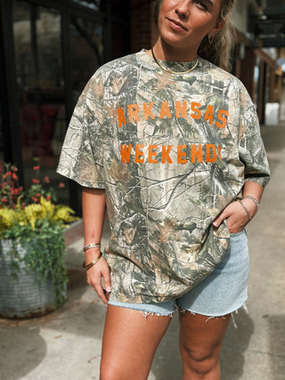 Arkansas Weekends Camo T-Shirt