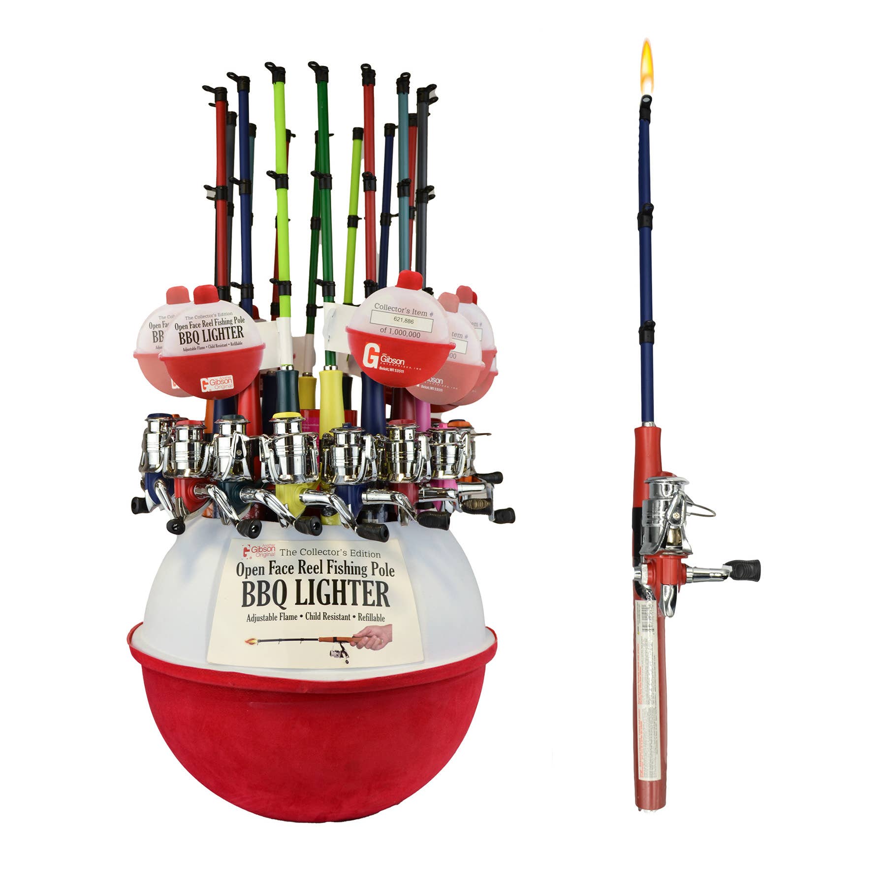 Open Face Fishing Pole BBQ Lighter-Multicolor – citysupplyfayetteville