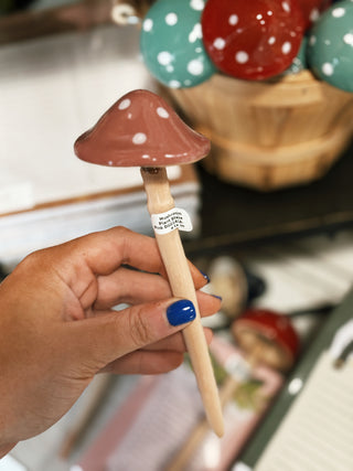 Mushroom Plant Stake