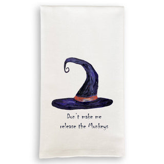 Witches and Monkeys Tea Towel