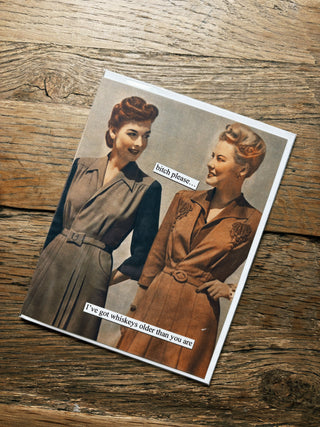 Anne Taintor Birthday Card- Whiskeys Bitch Please