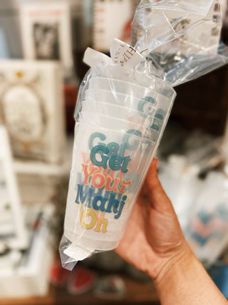 Get Your Mahj On Frosted Cups