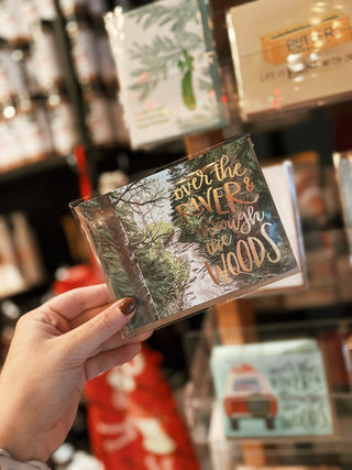 Through The Woods Landscape Holiday Greeting Card