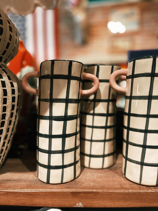 Cylinder Vase With Handles
