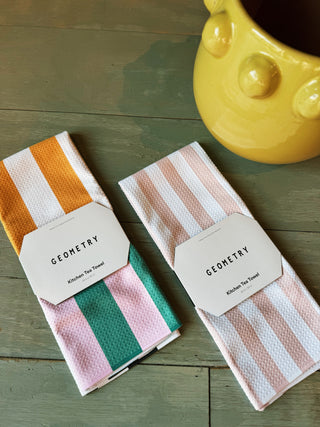 Stacked Stripes Tea Towel