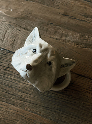 Stoneware Animal Head Shaped Mug