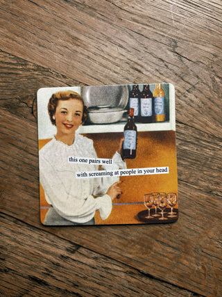 Anne Taintor Fridge Magnet- Pairs Well