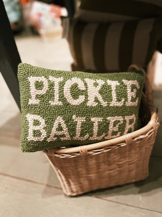 Pickle Baller Hook Pillow