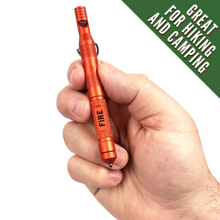 Emergency Fire Starter- Pocket Fire Starter w/ Whistle