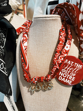 Red Bandana Scarf- HOGS