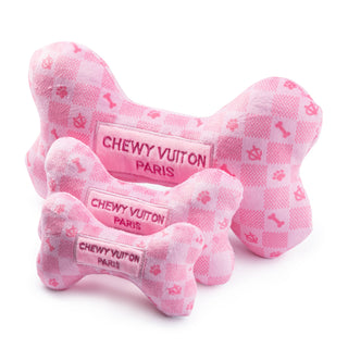 Pink Checker Chewy Vuiton Bone