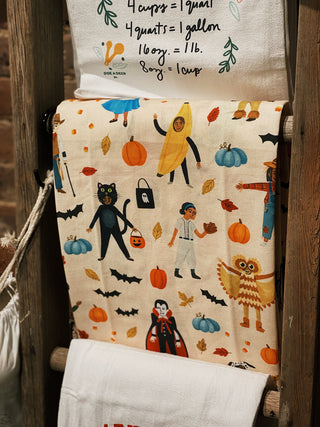 Trick-Or-Treaters Kitchen Towel