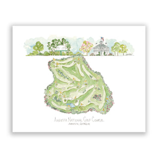 Augusta National: A Watercolor Golf Story Print