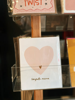 Congrats, Mama Greeting Card with Gold Foil