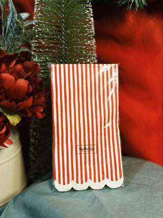 Red Striped Dinner Napkin