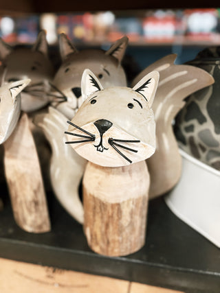 Wood and Iron Squirrels Set
