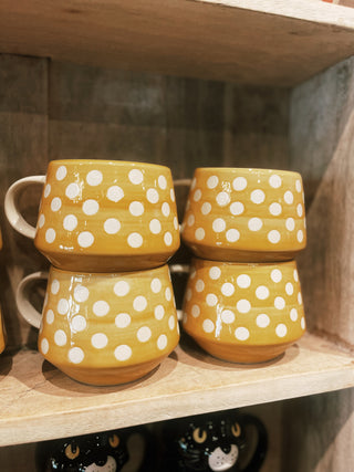 Pastel Polka Dot Mugs