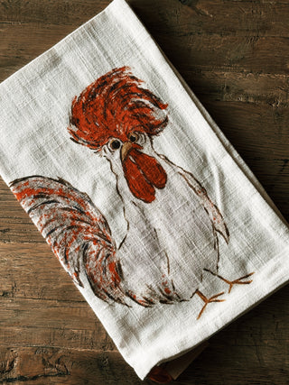 Crazy Chickens Tea Towel