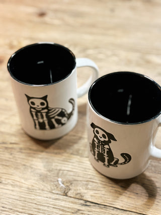 Skeleton Cat Mug