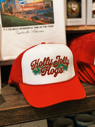 Holly Jolly Hogs Trucker Hat