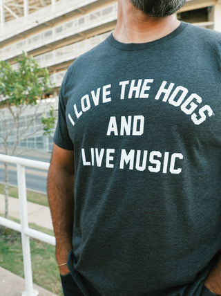 I Love The Hogs And Live Music T-Shirt