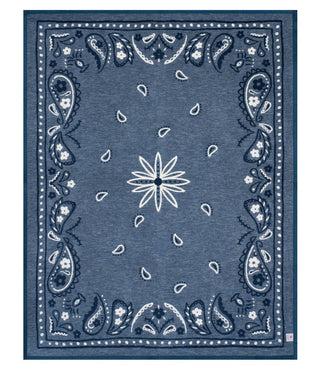 ChappyWrap - Vintage Blue Bandana Blanket: Original