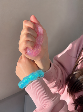Gold squishy bracelet