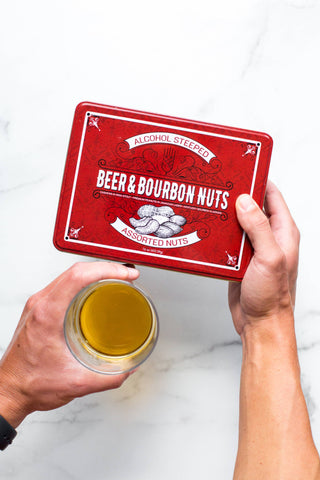 Damn, Man - Beer and Bourbon Liquor Nuts Gourmet Gift Tin