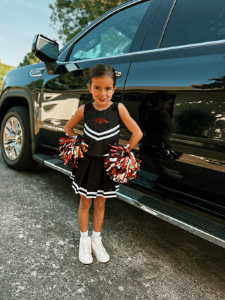 Arkansas Razorbacks Cheer Dress: Black