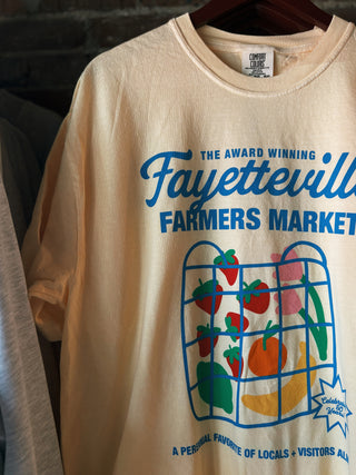Fayetteville Farmers Market Award Winning T-Shirt- Yellow