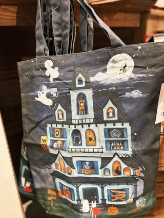 Halloween House Canvas Tote Bag