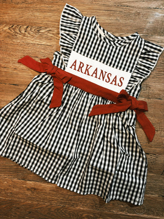 Arkansas Smocked Gingham Dress