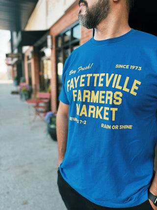 Fayetteville Farmers Market Buy Fresh T-Shirt Blue