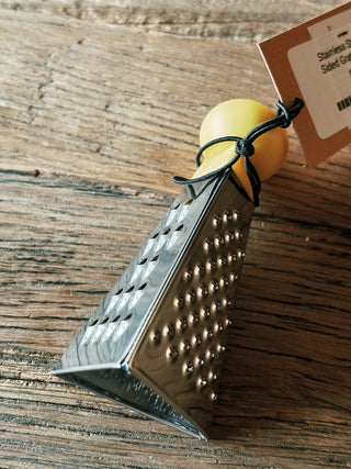 Stainless Steel Mini Sided Grater- Yellow