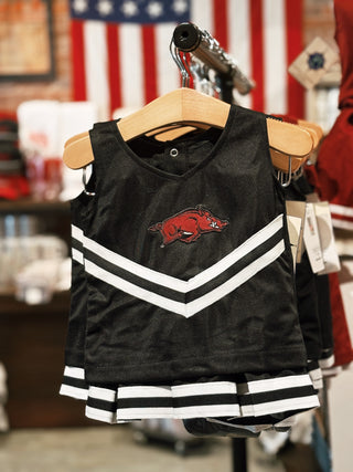 Arkansas Razorbacks Cheer Dress: Black