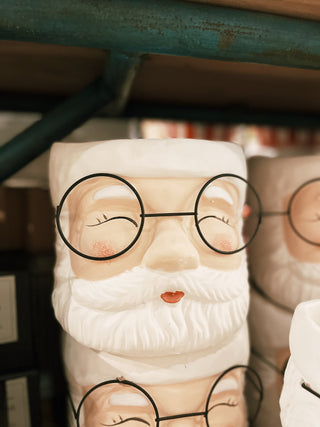 Large Concrete Santa Planter