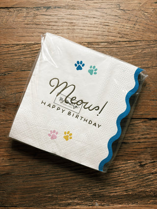 Meow Cocktail Napkin