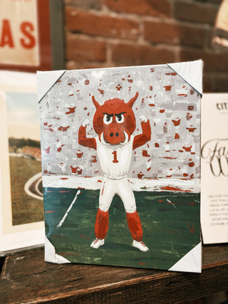 Arkansas Big Red Canvas- Small