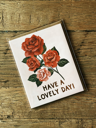 Lovely Day Rose Greeting Card